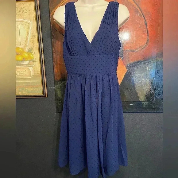 J. Crew Swiss Dot Fit & Flare Cocktail Dress Wedding Guest Party New - Picture 6 of 12
